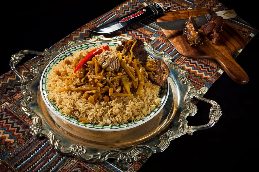 Plov in the kazan